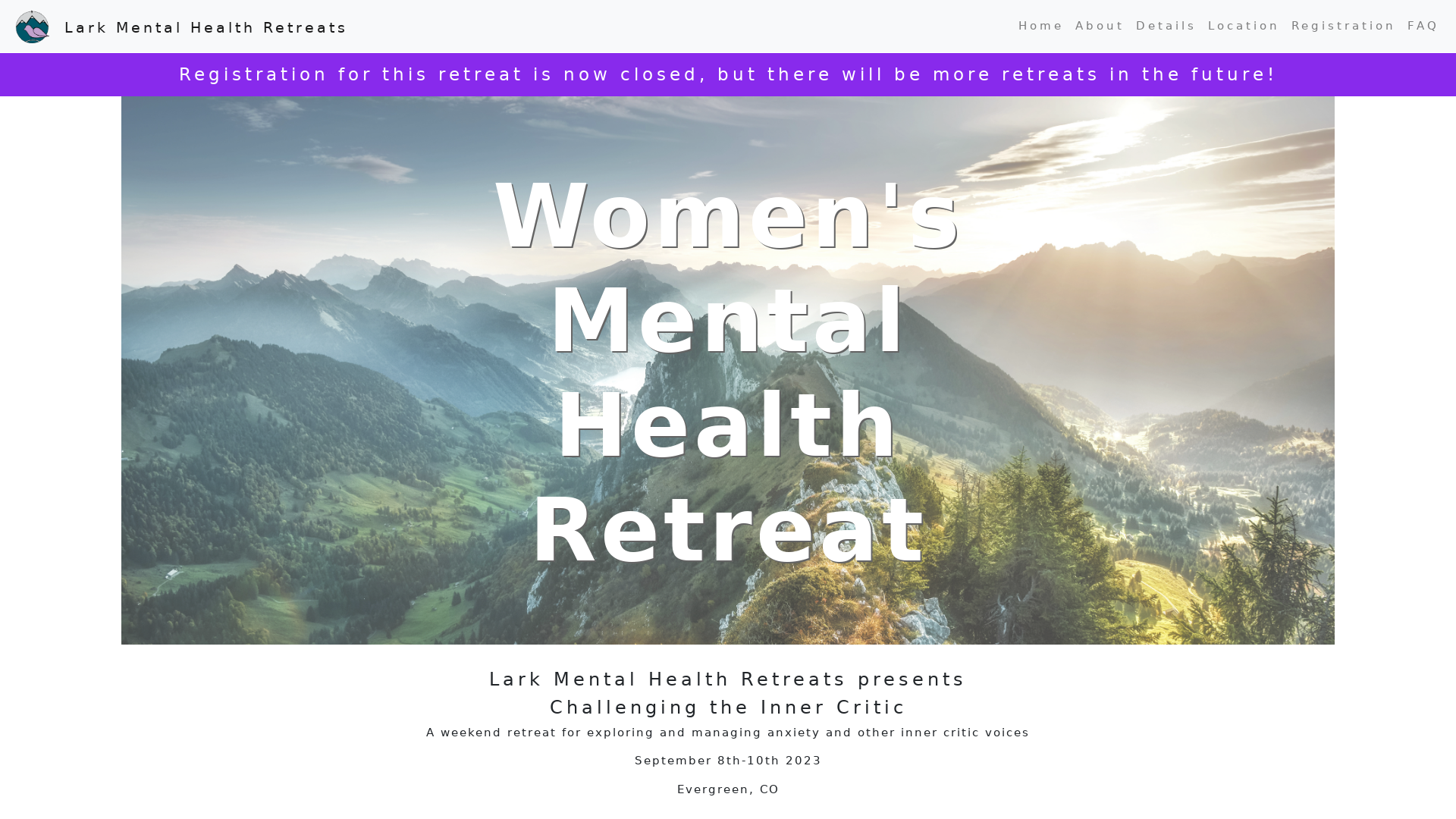 Lark Mental Health Retreats